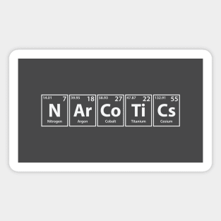 Narcotics (N-Ar-Co-Ti-Cs) Periodic Elements Spelling Magnet